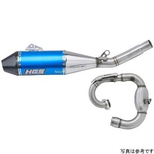 HG-0203-K253 エイチジーエス HGS 4st コンプリートエキゾーストシステム 17年-19年 KX250F 青/カーボン HD店｜hirochi2