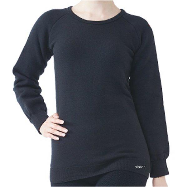 【メーカー在庫あり】 MJM-015BK3 ラフ&amp;ロード 超極厚あったか丸首長袖インナー レディース...
