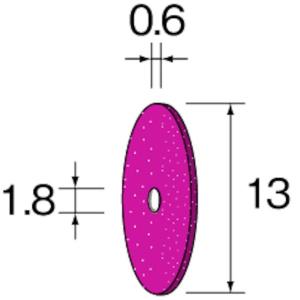 NA2001 ミニター ミニモ ファイバーストーンホイール ＃240 φ13X0.6  HD店
