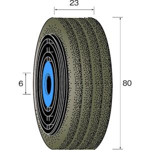 NA6751 ミニター ミニモ リングバフホイール クッションサンダー ＃180 φ8 HD店
