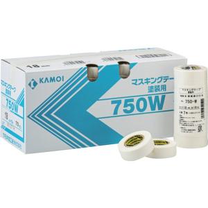 【メーカー在庫あり】 NO-750W-20 NO.750W20 カモ井加工紙(株) カモ井 マスキングテープ塗装用 NO.750W 20mm(6巻入り) HD店｜ヒロチー商事 2号店