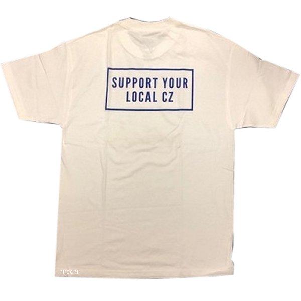 PCZ-1 部品屋K&amp;W サイクルゾンビーズ 半袖Tシャツ 白×ブルー Mサイズ HD店