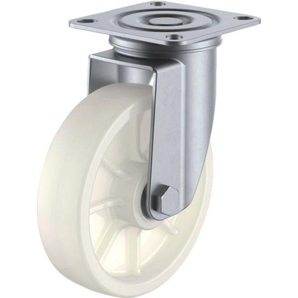 【メーカー在庫あり】 SUS-NJ2-125 プレート式 自在 ステンレスキャスター ナイロン 車輪...