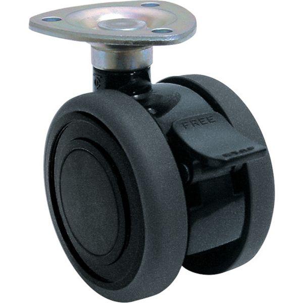 【メーカー在庫あり】 TE60JS 東海キャスター(株) 東海 プレート式双輪キャスター(エラストマ...