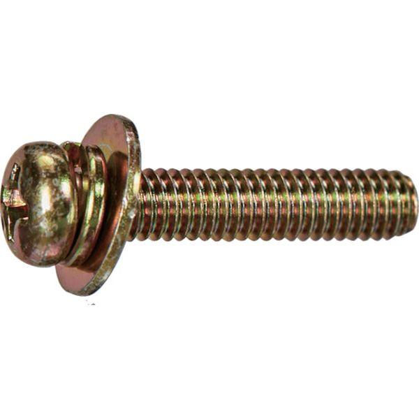 【メーカー在庫あり】 Y831-0620 ナベ頭座金組込ねじ P＝3 クロメート M6×20 10本...