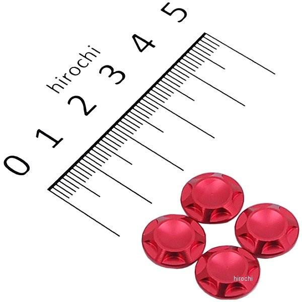 【メーカー在庫あり】 001820-02 ポッシュ NASAタイプキャップボルトカバー M8用 赤 ...