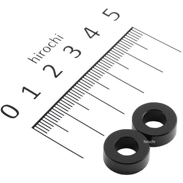 【メーカー在庫あり】 201443-05 ポッシュ アルミスペーサー 汎用 M6&amp;1/4インチ用 黒...