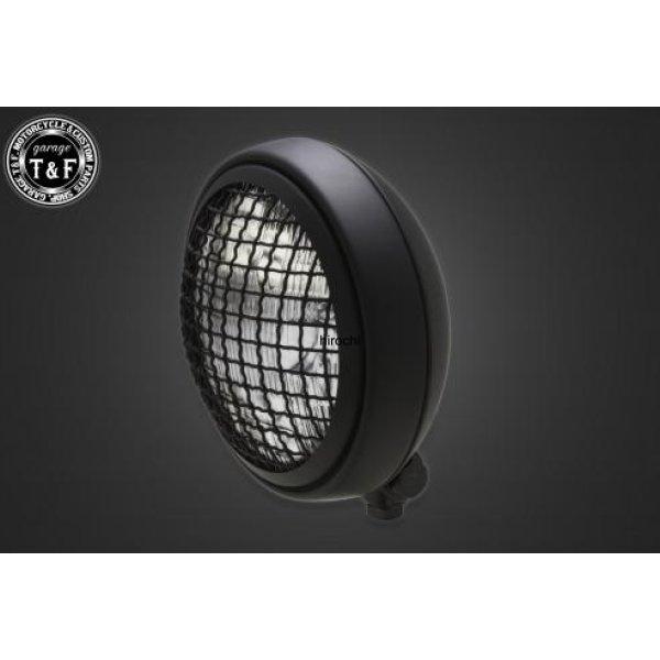 4023670 ガレージT&amp;F 5.75in グリルヘッドライト(マットブラック)クリアーレンズ+ス...