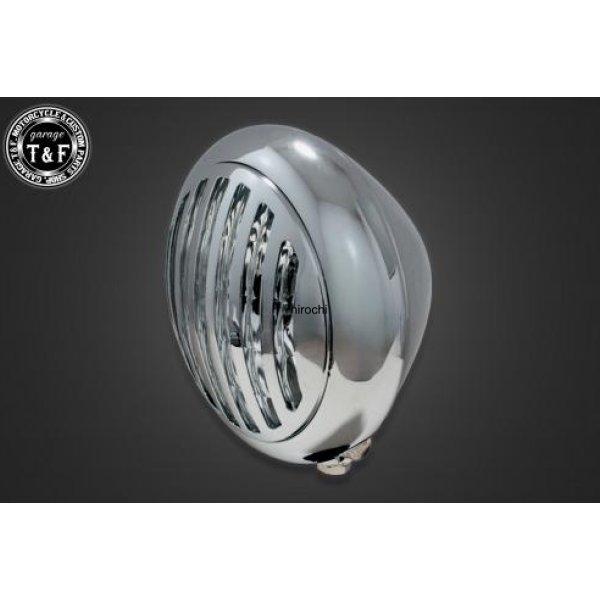 4023956 ガレージT&amp;F 5.75in マスクドトラクターヘッドライト(メッキ)クリアーレンズ...