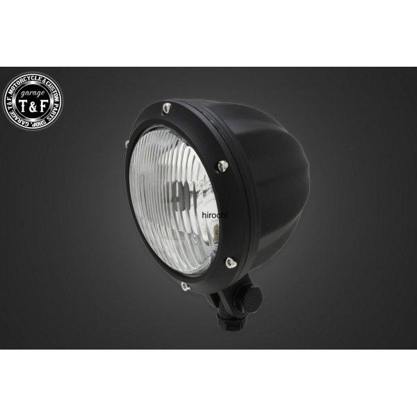 4024134 ガレージT&amp;F 4.5in シトラスヘッドライト(マットブラック)クリアーレンズ+ス...