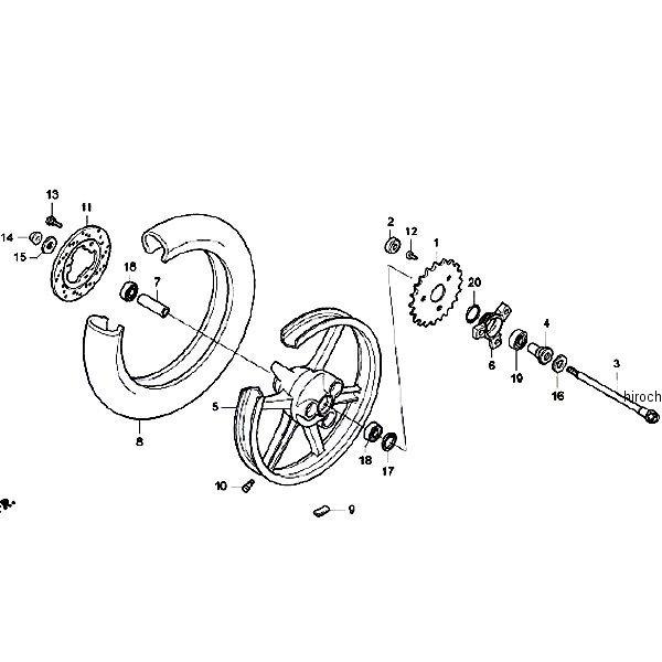 41241-NX7-000 ホンダレーシング HRC ダンパー,RRホイール SP店