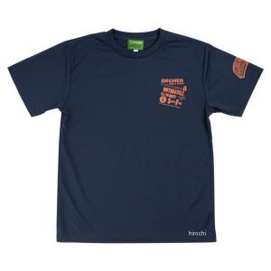 【メーカー在庫あり】 24TS-2 デグナー DEGNER 2024年春夏モデル ドライTシャツ ネイビー Lサイズ SP店｜hirochi3