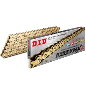 DID(大同工業) VXシリーズチェーン 525VX3-118L ZJ(カシメ) ゴールド