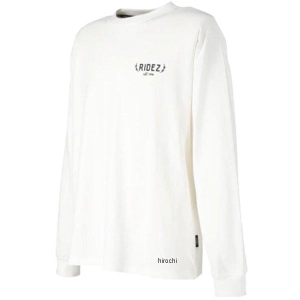 RD7004 ライズ RIDEZ ロングスリーブTシャツ サンダーロゴ 白 Mサイズ SP店