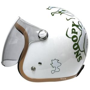 【メーカー在庫あり】 SNJ-73 アークス AXS スヌーピー SNOOPY ジェットヘルメット シールド付 PEEK-A-BOO 57〜59cm SP店｜hirochi3