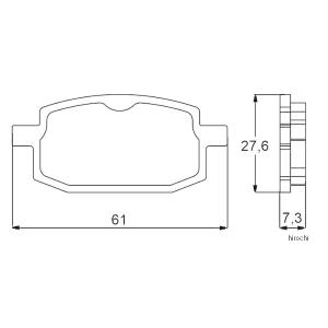 403-AGPA084-OR アコサット ACCOSSATO ブレーキパッド オーガニック 88年 JOG (SPAIN) SP店