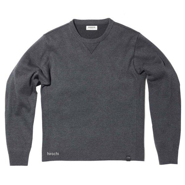 6267 カドヤ KADOYA ニット ELBOW PATCH KNIT チャコール Lサイズ SP...