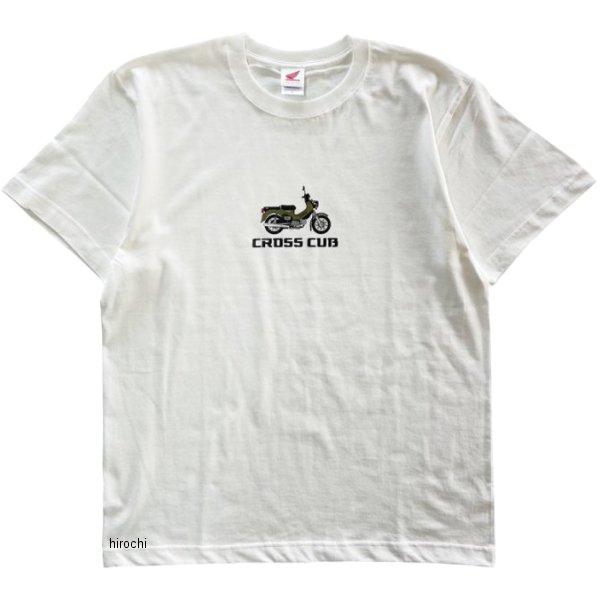 2301HD01-10 ホンダ クロスカブ ベーシックTシャツ オフホワイト/緑 Mサイズ SP店