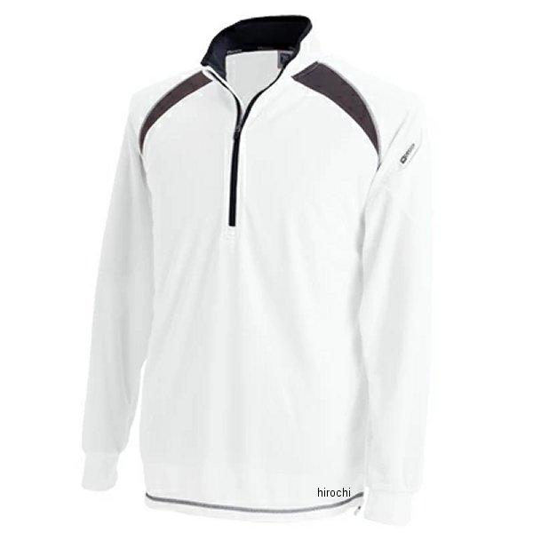 【メーカー在庫あり】 3025 TSデザイン ロングスリーブハーフジップ 白 5Lサイズ SP店