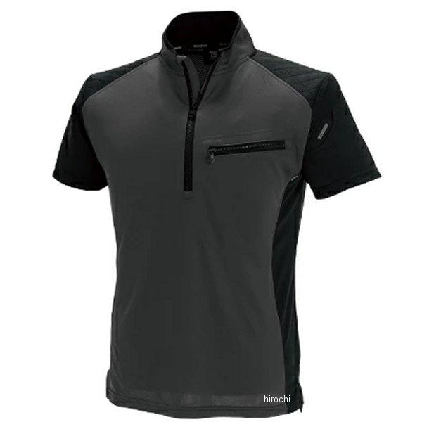 【メーカー在庫あり】 846355 TSデザイン ワークニットショートシャツ 黒/チャコールグレー ...