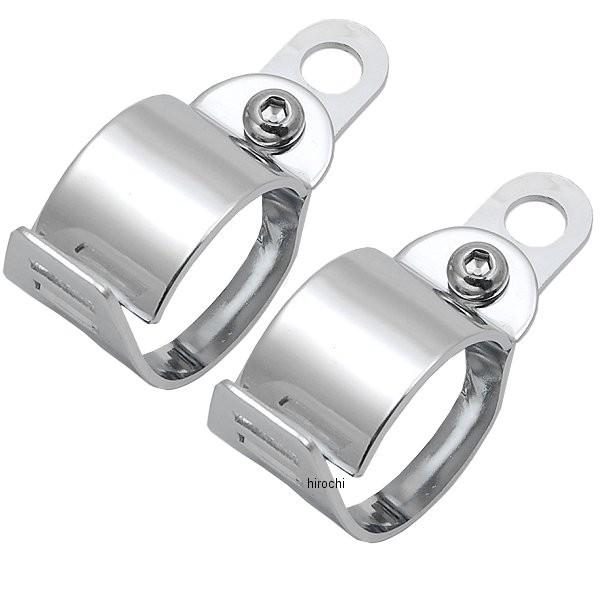 21342 シージーシー CGC ウインカーフォーク取り付けバンド φ33-φ39用 メッキ 2個入...