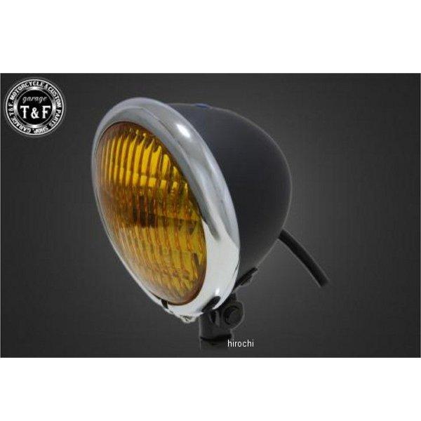 6080173 ガレージT＆F 4.5インチベーツライト メッキ/マットブラック/イエローレンズ+ス...