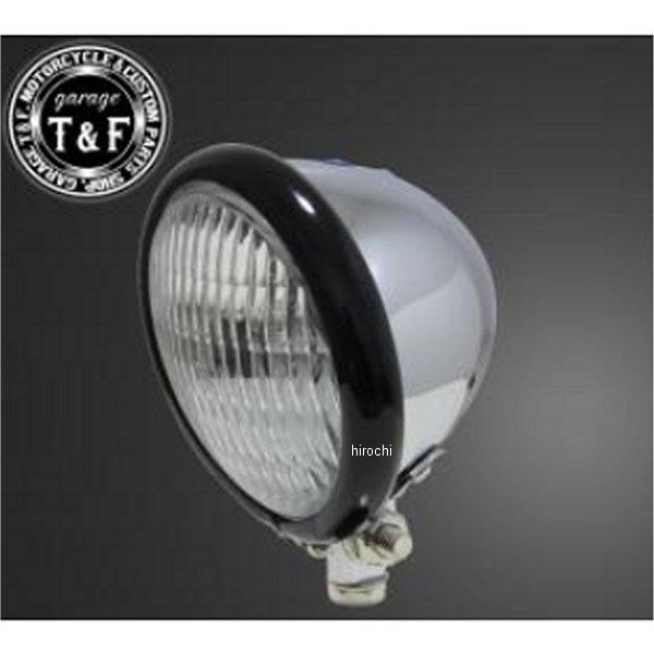 6080273 ガレージT＆F 4.5インチベーツライト ブラック/メッキ/クリアーレンズ+ステーH...