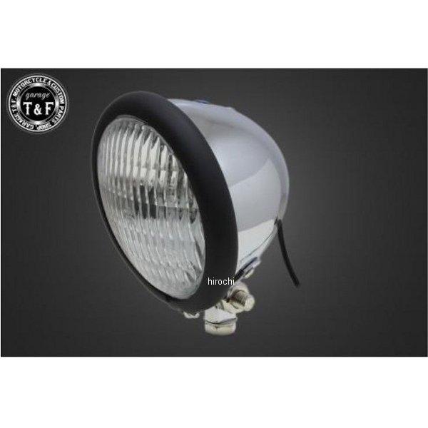 6080313 ガレージT＆F 4.5インチベーツライト マットブラック/メッキ/クリアーレンズ+ス...