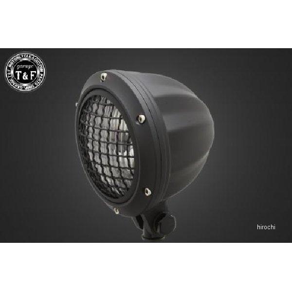 6112633 ガレージT＆F 4インチビレットヘッドライト ブラック クリアレンズ仕様、マグナ50...