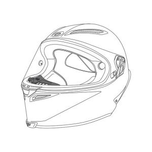 KIT60014-999 エージーブイ AGV ブレスディフレクター PISTA GP/CORSA用 SP店