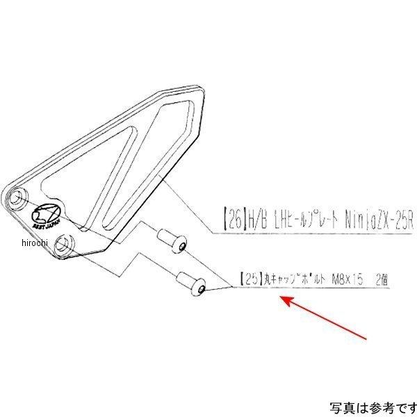 9120-KG2-30 ビート BEET ヒールガードP取り付けボルト(L)ZX25R SP店