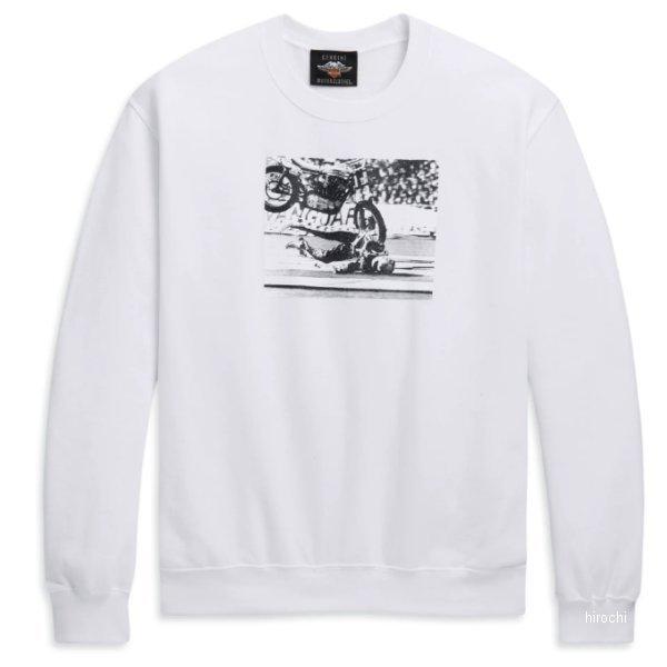 【即納】 96557-20VX/002L ハーレー純正 新品 スウェットシャツ 白 XLサイズ SP...