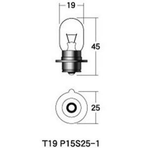 B-2062 M&H マツシマ ノーマルバルブ 12V15W ヘッド球 (クリア) 1箱 (10個入り) PH7s SP店｜hirochi3