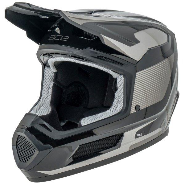 【メーカー在庫あり】 C9621 ディーエフジー DFG エースヘルメット 黒/シルバー Lサイズ ...