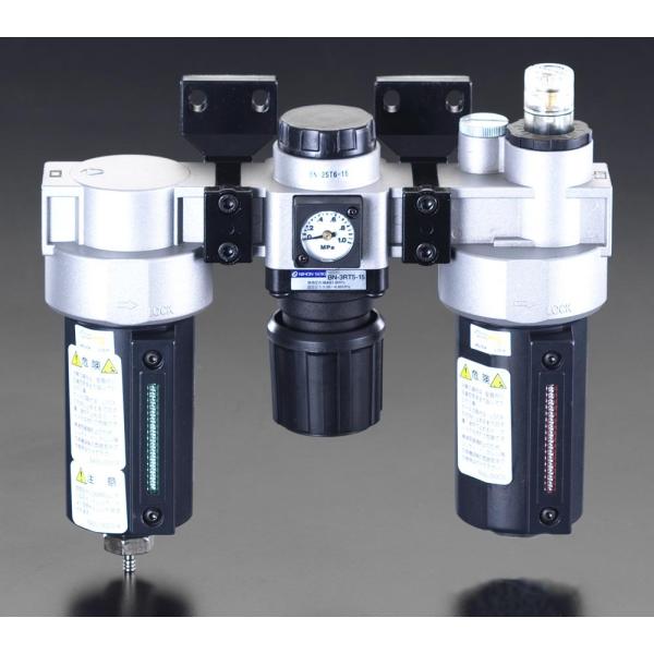 【メーカー在庫あり】 000012072336 エスコ ESCO Rc 3/8" F.R.L.ユニッ...