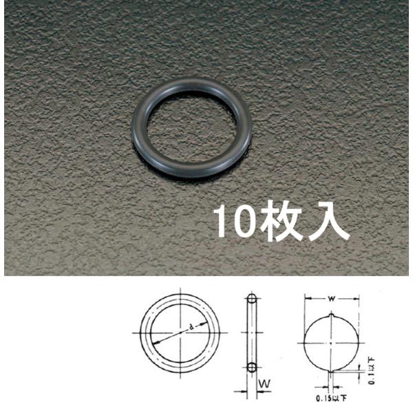 【メーカー在庫あり】 000012236791 エスコ ESCO P-10A オーリング(10個) ...