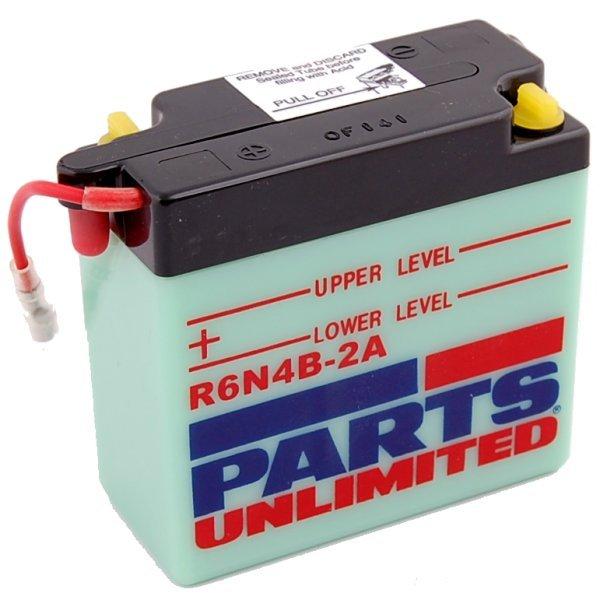【USA在庫あり】 R6N4B-2A Parts Unlimited 液別 バッテリー 開放型 6V...