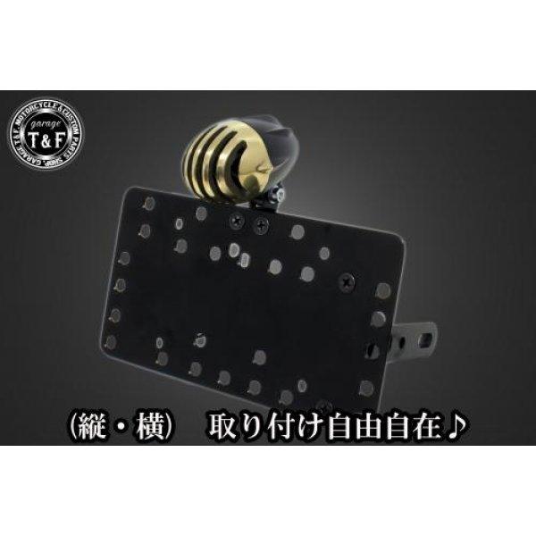 SN0648 ガレージT&amp;F サイドナンバーキット&amp;アンティークバードゲージテールランプ(真鍮)+ス...