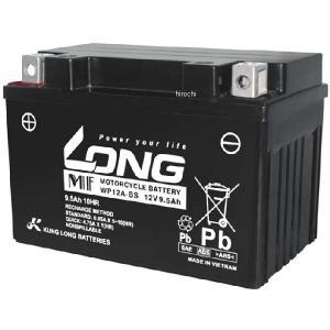 WP12A-BS ロング LONG バッテリー 12V、9 5Ah 液注入済 互換 YT12A-BS SP店｜hirochi3