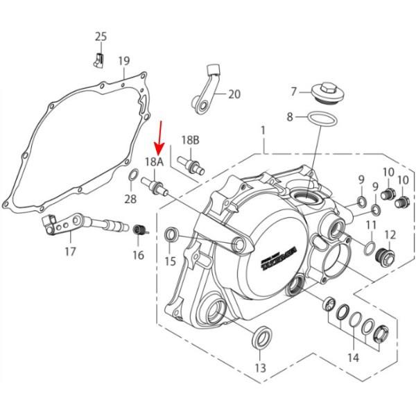 00-00-1657 SP武川 クラッチリフターピン (5速) エイプ/XR-モタード JP店