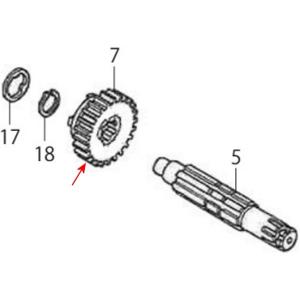00-00-1768 SP武川 カウンターシャフト 2ndギヤ (32T) JP店｜hirochi