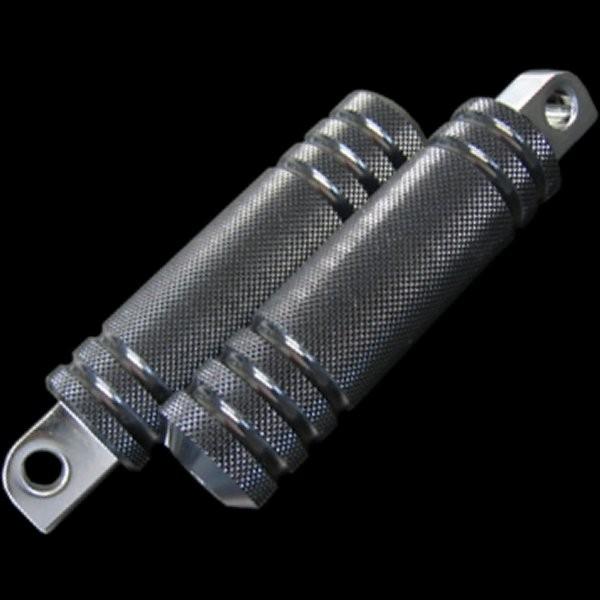 【メーカー在庫あり】 000587 ネオファクトリー アルミ5リブ フットペグ スモール 黒 左右ペ...