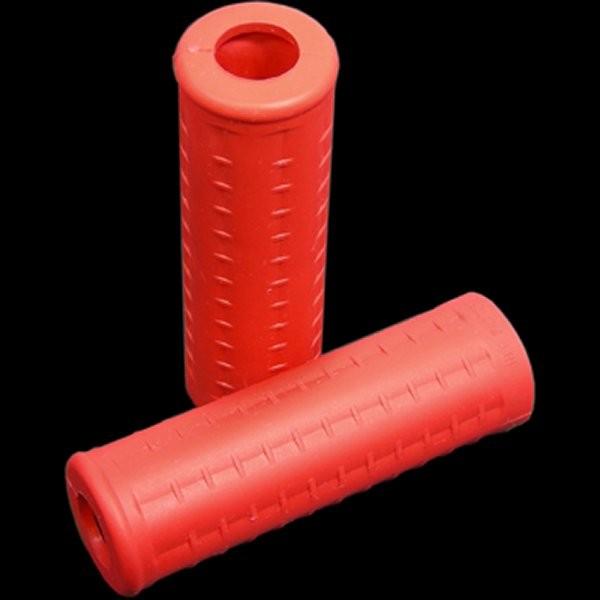 【メーカー在庫あり】 001484 ネオファクトリー ワッフル グリップ 赤 左右ペア JP店