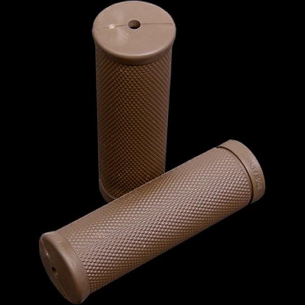 【メーカー在庫あり】 001497 ネオファクトリー ローレット ラバーグリップ こげ茶 左右ペア ...