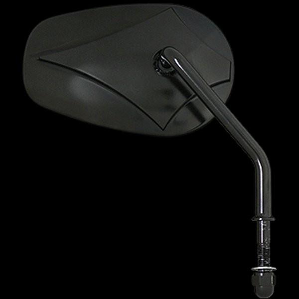 【メーカー在庫あり】 003397 ネオファクトリー ステムタイプ スカリオンミラー 黒 右 1個売...