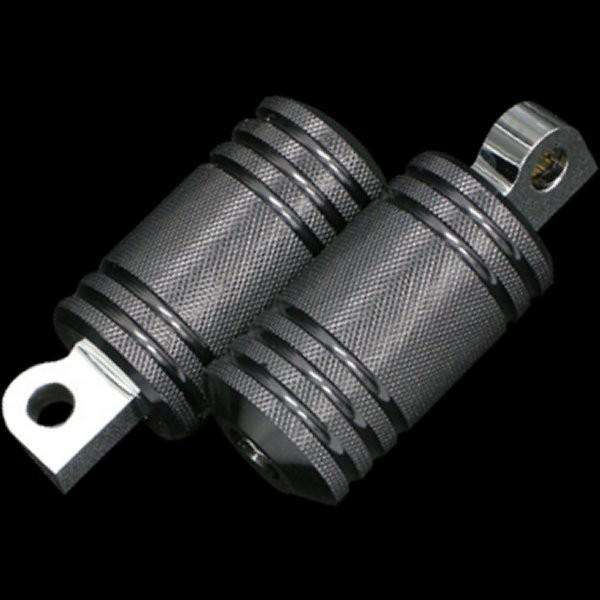 【メーカー在庫あり】 008999 ネオファクトリー ショートタイプ アルミ5リブフットペグ ブラッ...