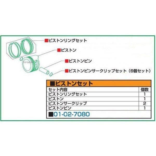 01-02-7080 SP武川 RステージEM Rステージ+D 88cc リペアパーツ ピストンキッ...