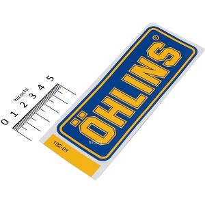 0192 01 オーリンズ Ohlins ロゴステッカー 125mmx50mm ネイビー 黄 Hd店 0192 01 ヒロチー商事1号店 通販 Yahoo ショッピング