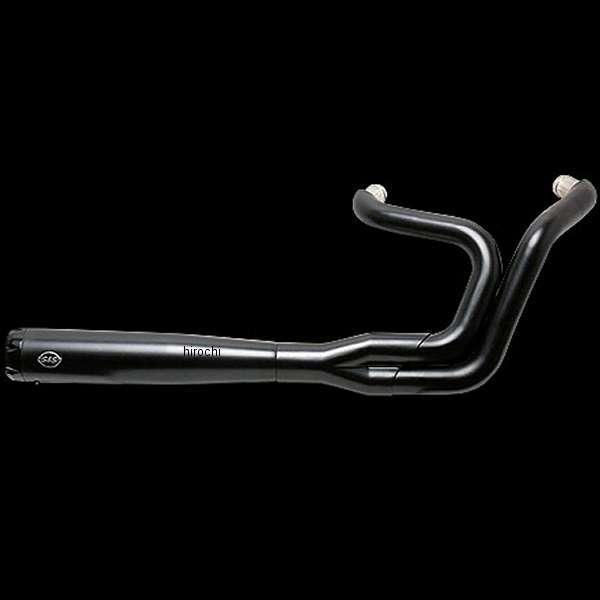 【メーカー在庫あり】 550-0951 S&amp;S スーパーストリート2-1エギゾースト ブラック 07...