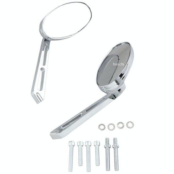 【メーカー在庫あり】 1438 クリアキン Kuryakyn Ellipse ミラーセット 凸面ガラ...